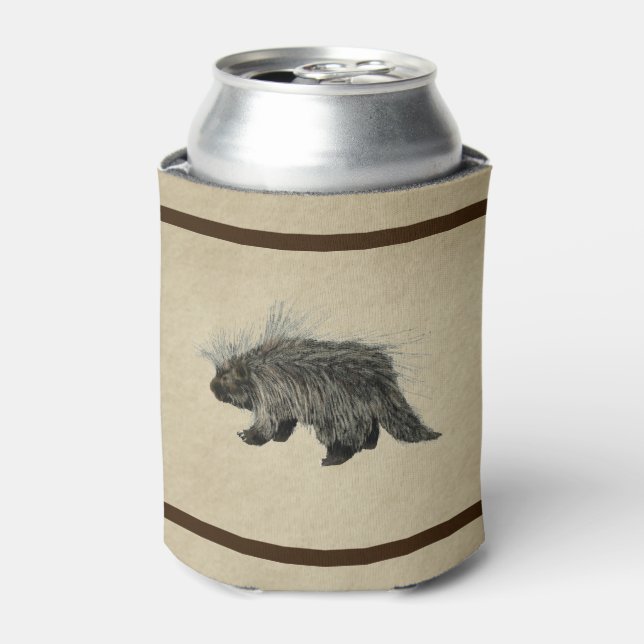 Rafraichisseur De Cannettes Porcupine sur vieux papier (Can devant)