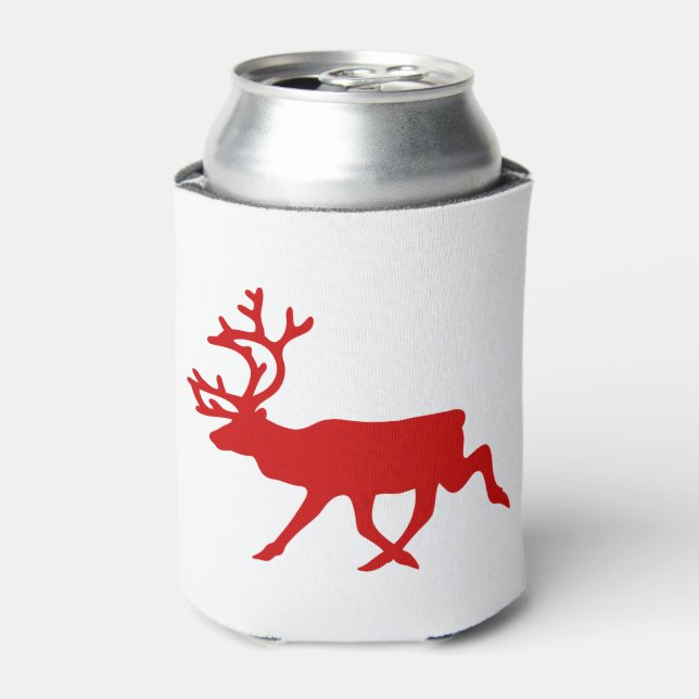 Rafraichisseur De Cannettes Rindeer rouge / Silhouette caribou (Can devant)