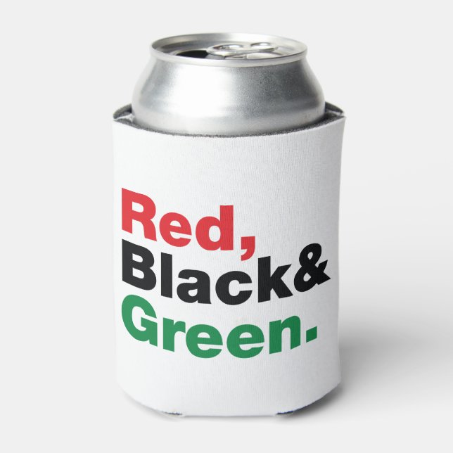 Rafraichisseur De Cannettes Rouge, Noir et Vert. (Can devant)