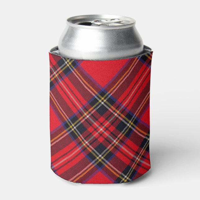 Rafraichisseur De Cannettes Royal Stewart tartan rouge noir plaid (Can devant)