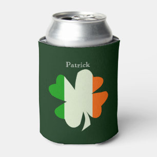 Rafraichisseur De Cannettes Shamrock du drapeau irlandais personnalisé