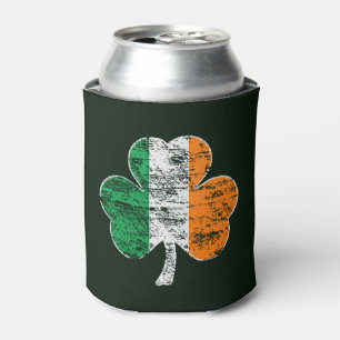 Rafraichisseur De Cannettes Shamrock vintage de drapeau de l'Irlande