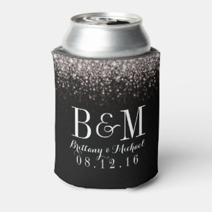 Rafraichisseur De Cannettes Silver Black Hollywood Glitz Mariage Glam