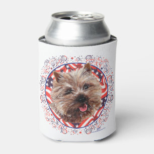 Rafraichisseur De Cannettes Terrier Cairn Patriotique