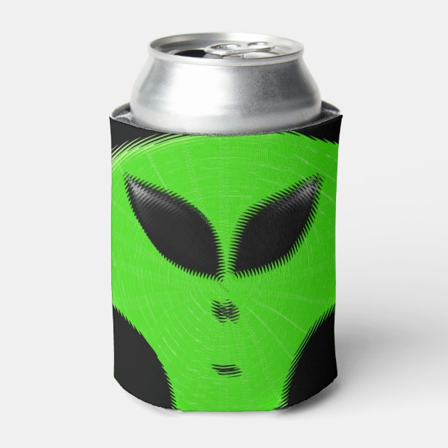 Rafraichisseur De Cannettes Tête Alien verte (Can devant)