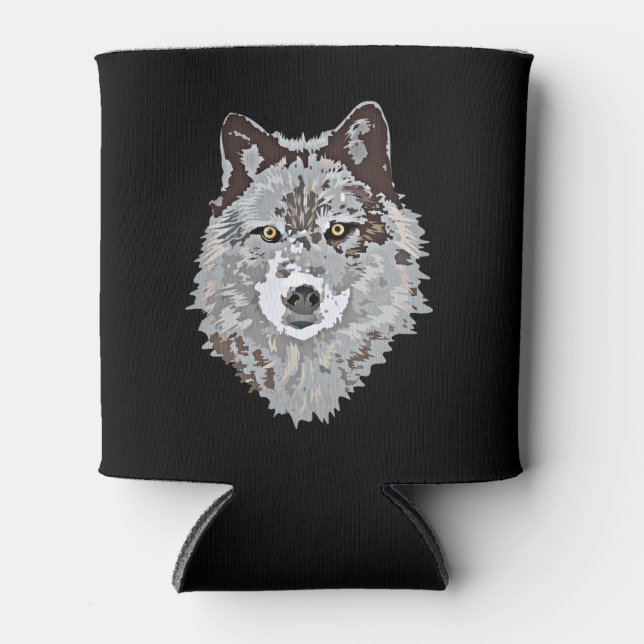 Rafraichisseur De Cannettes Tête de loup stylisée (Devant)