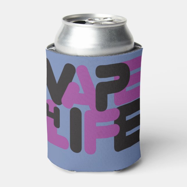 Rafraichisseur De Cannettes VAPE | Vape 4 Life Purple par VapeGoat™ (Can devant)