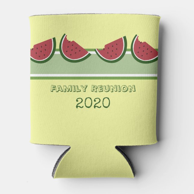 Rafraichisseur De Cannettes Watermelon Été Famille Réunion Fun Jaune Jaune (Devant)