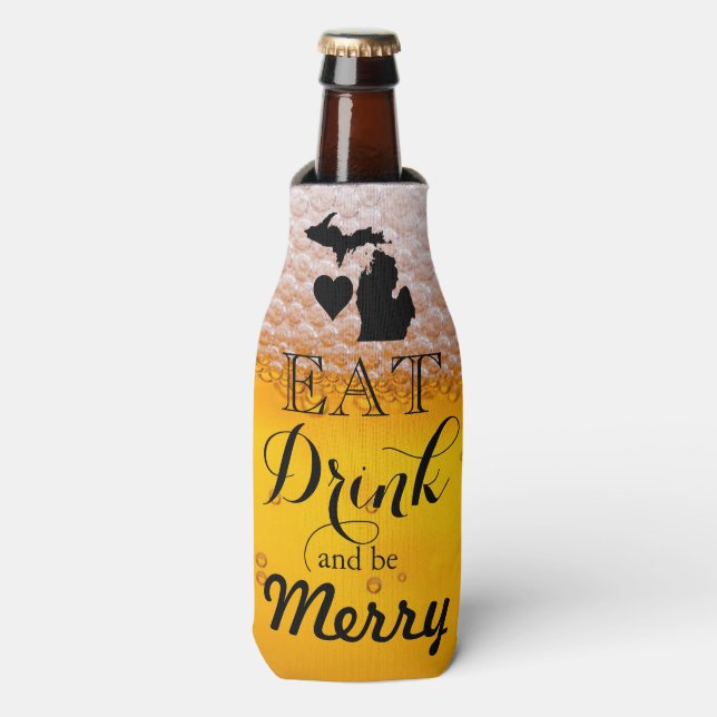 Rafraîchisseur Pour Bouteille Amusants Prenez un verre et soyez joyeux humour Mi (Bottle Devant)