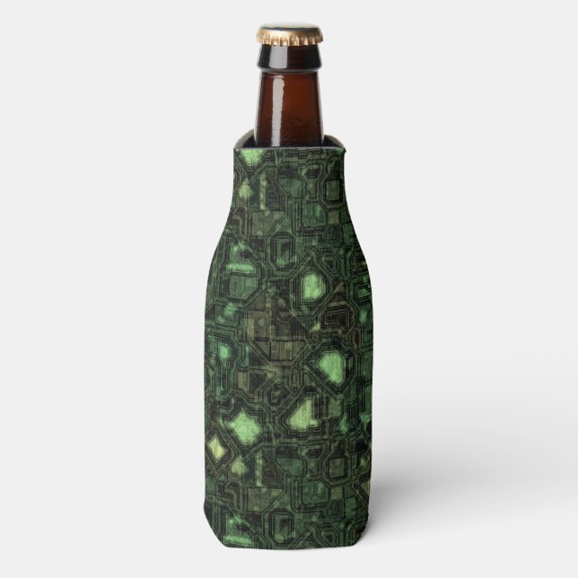 Rafraîchisseur Pour Bouteille Arrière - plan de circuit informatique (Bottle Devant)