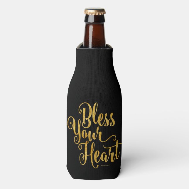 Rafraîchisseur Pour Bouteille Bénissez votre coeur (Bottle Devant)