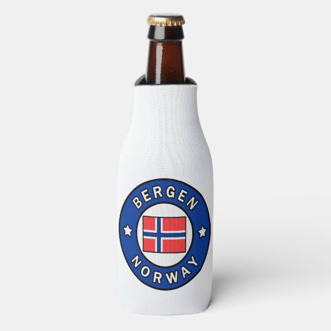 Rafraîchisseur Pour Bouteille Bergen Norvège (Bottle Devant)