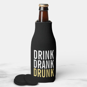 Rafraîchisseur Pour Bouteille Boire Boire ivre ivre Chic noir et or