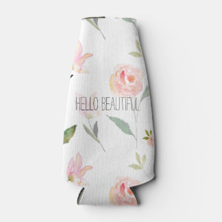 Rafraîchisseur Pour Bouteille Bonjour belle aquarelle florale