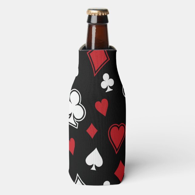 Rafraîchisseur Pour Bouteille Cartes de jeu de poker (Bottle Devant)
