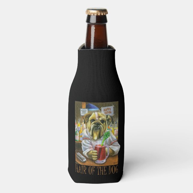 Rafraîchisseur Pour Bouteille Cheveux du chien (Aide sur la gueule de bois) (Bottle Devant)