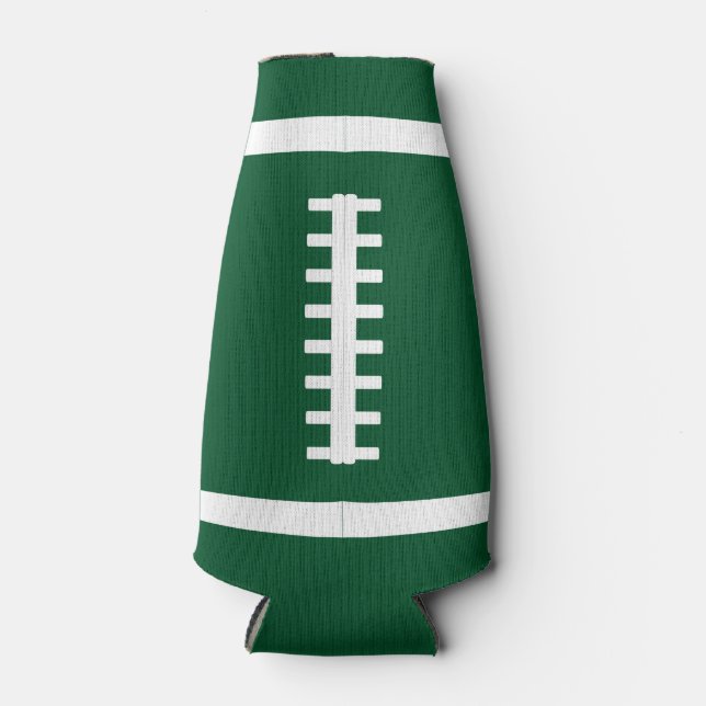 Rafraîchisseur Pour Bouteille Couleur et nom de l'équipe personnalisée Football  (Devant)