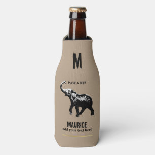 Rafraîchisseur Pour Bouteille coutume peut refroidir avec l'éléphant noir