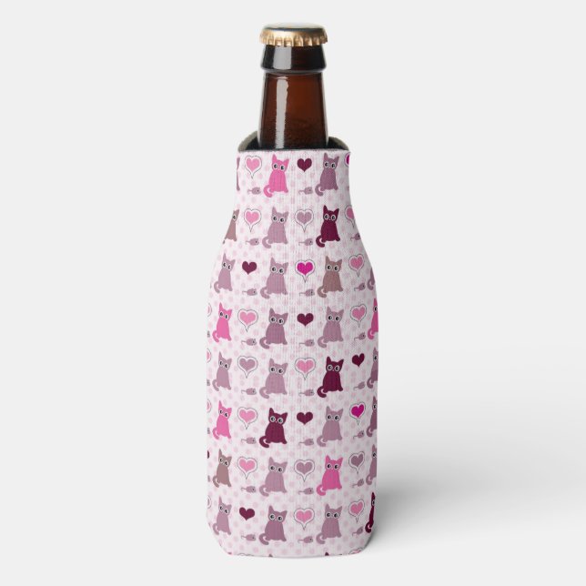 Rafraîchisseur Pour Bouteille Cute kitten filles motif (Bottle Devant)