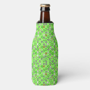 Rafraîchisseur Pour Bouteille Football Design avec chemises en vert