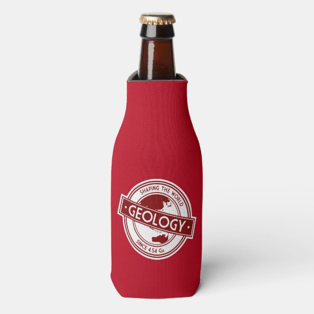 Rafraîchisseur Pour Bouteille Géologie - Façonner le Logo Mondial (Asie/Australi (Bottle Devant)
