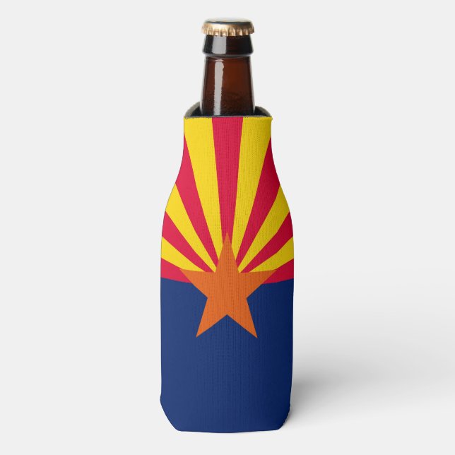 Rafraîchisseur Pour Bouteille Graphique Drapeau dynamique de l'état de l'Arizona (Bottle Devant)