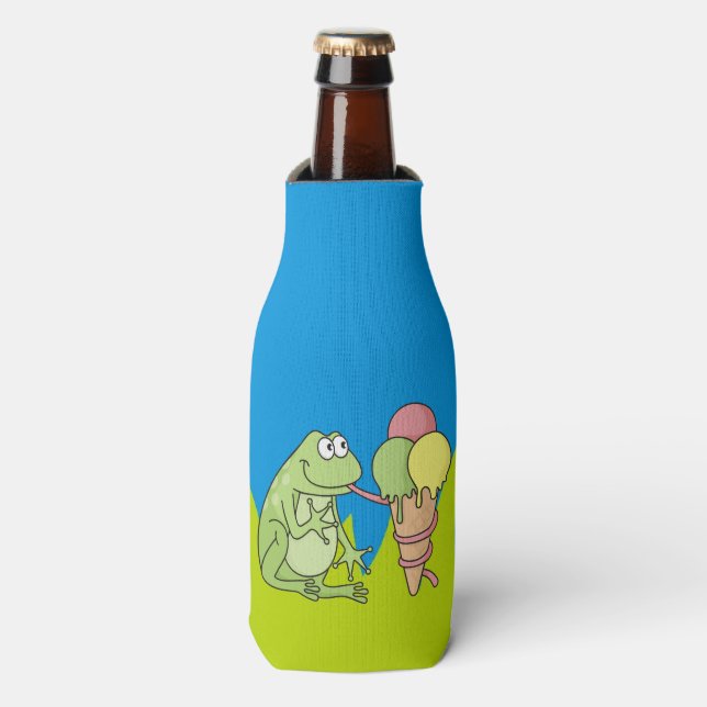 Rafraîchisseur Pour Bouteille Grenouille à crème glacée (Bottle Devant)
