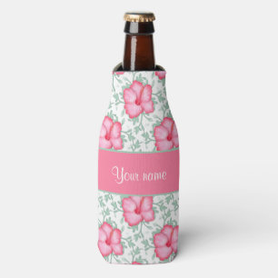 Rafraîchisseur Pour Bouteille Jolies fleurs d'Hibiscus roses