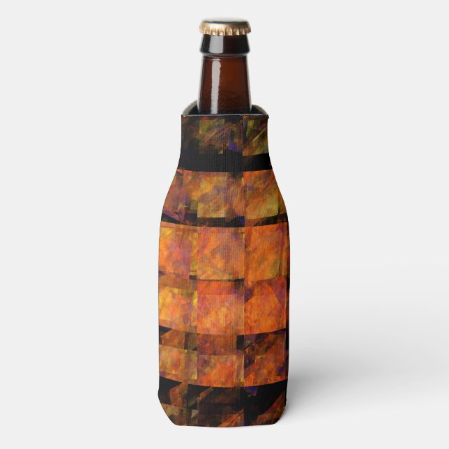 Rafraîchisseur Pour Bouteille L'art Abstrait au mur (Bottle Devant)