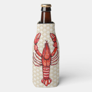 Rafraîchisseur Pour Bouteille Louisiane Cajun Crawfish & Fleur De Lis