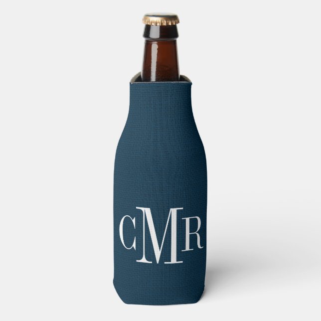 Rafraîchisseur Pour Bouteille Monogramme classique de la marine russe (Bottle Devant)