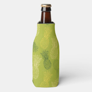 Rafraîchisseur Pour Bouteille Motif d'ensemble d'ananas sur le vert