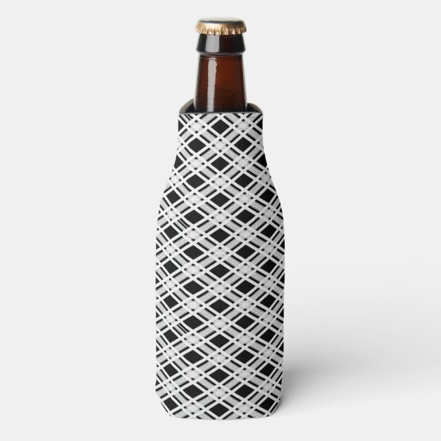 Rafraîchisseur Pour Bouteille Motif Plaid trié (Bottle Devant)