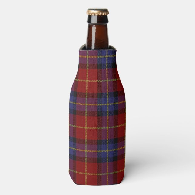 Rafraîchisseur Pour Bouteille Motif Tartan (Bottle Devant)