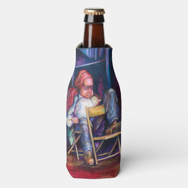 Rafraîchisseur Pour Bouteille Norman préfère dessiner dans son sommeil (Bottle Devant)