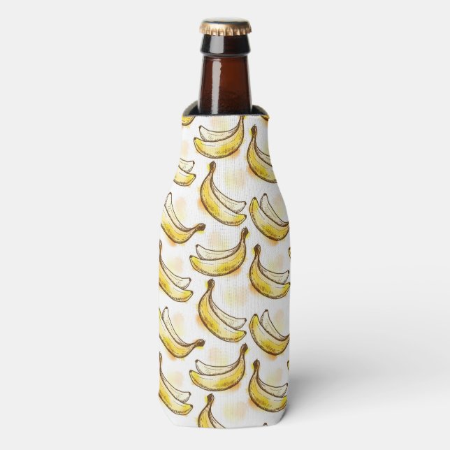 Rafraîchisseur Pour Bouteille Pattern with banana (Bottle Devant)