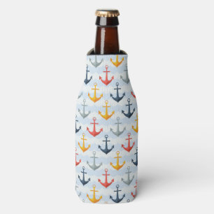 Rafraîchisseur Pour Bouteille Patters nauticaux avec Anchors