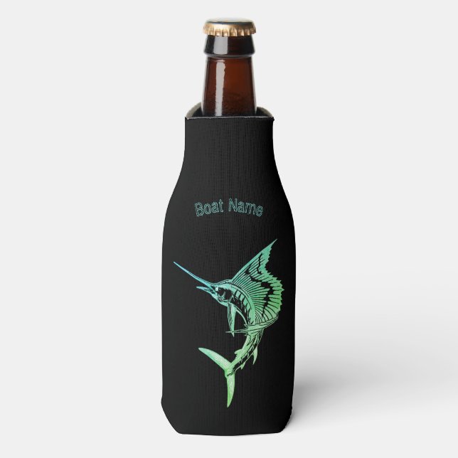 Rafraîchisseur Pour Bouteille Porte-porte pour poisson-voilier personnalisé (Bottle Devant)
