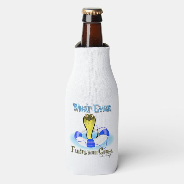Rafraîchisseur Pour Bouteille Quoi qu'il flotte votre Cobra (Bottle Devant)