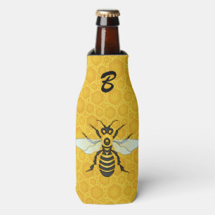 Rafraîchisseur Pour Bouteille Ruche d'abeille de monogramme de nid d'abeilles