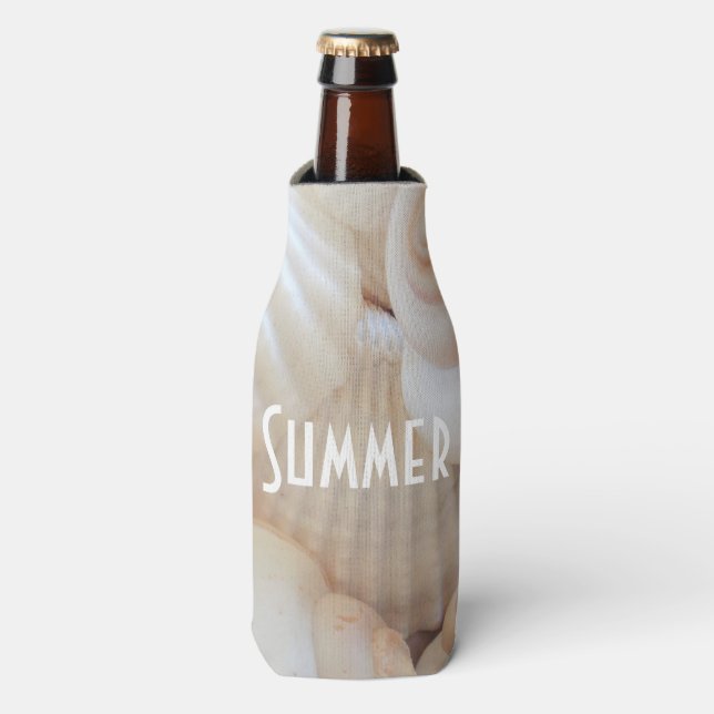 Rafraîchisseur Pour Bouteille Sea Shells, Summer Beach Exotic Troptic Romantic (Bottle Devant)