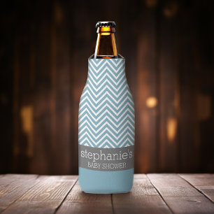 Rafraîchisseur Pour Bouteille Suite Baby shower Pastel Blue & Grey