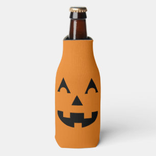 Rafraîchisseur Pour Bouteille Visage de citrouille de Halloween Jack-o'-lantern