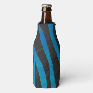 Rafraîchisseur Pour Bouteille Zebra Black et Blue Print