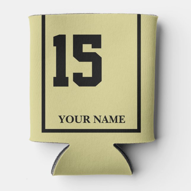 Rafraîchisseur Pour Canette 15 Couverture de selle de cheval kaki personnalisé (Devant)