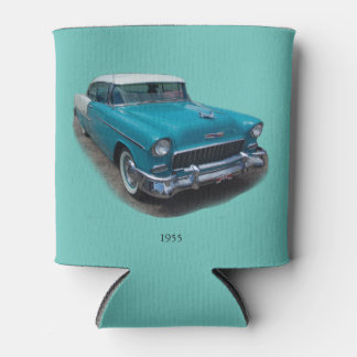 Rafraîchisseur Pour Canette 1955 Bleu & Blanc classique voiture peut refroidir