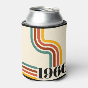 Rafraîchisseur Pour Canette 1966 60e Anniversaire Rayure Rétro Vintage 