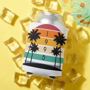 Rafraîchisseur Pour Canette 1995 Retro Stripe Sunset Vintage