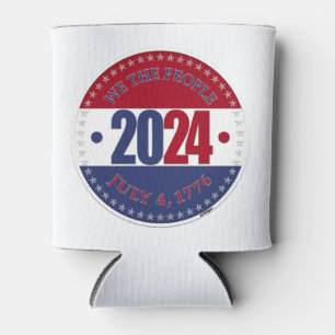 Rafraîchisseur Pour Canette 2024 Rouge et Bleu We The People