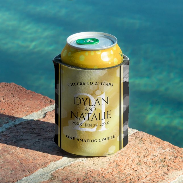 Rafraîchisseur Pour Canette 21ème anniversaire de Mariage en laiton (Piscine in situ)